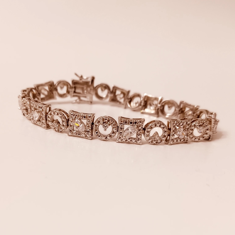 925 and CZ Bracelet